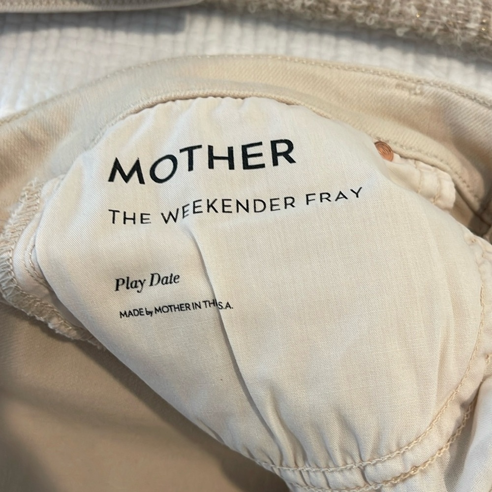 MOTHER The Weekender Sneak Jeans Size 31 - Picture 6 of 8